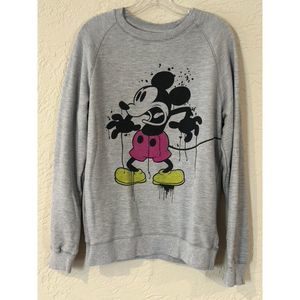 Disney Eleven Paris Rare Form Mickey Mouse Sweatshirt - Size Small